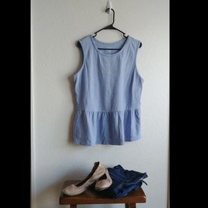 Lane Bryant Peplum Tank Top